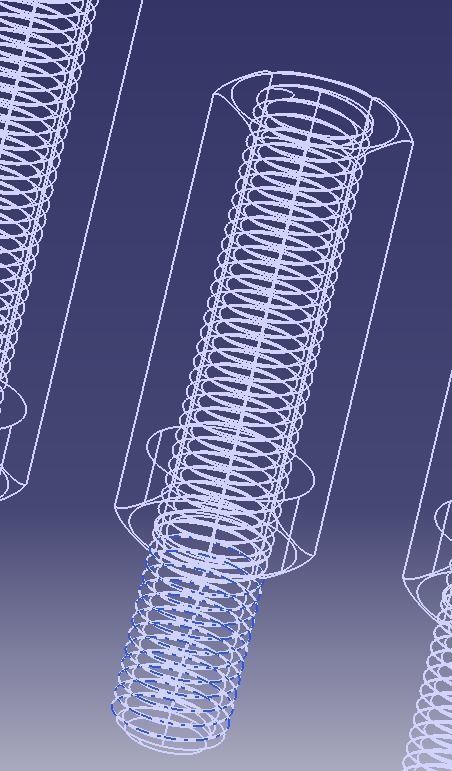 M20 Hexagonal Stud Male-Female Connector 3D print model_16