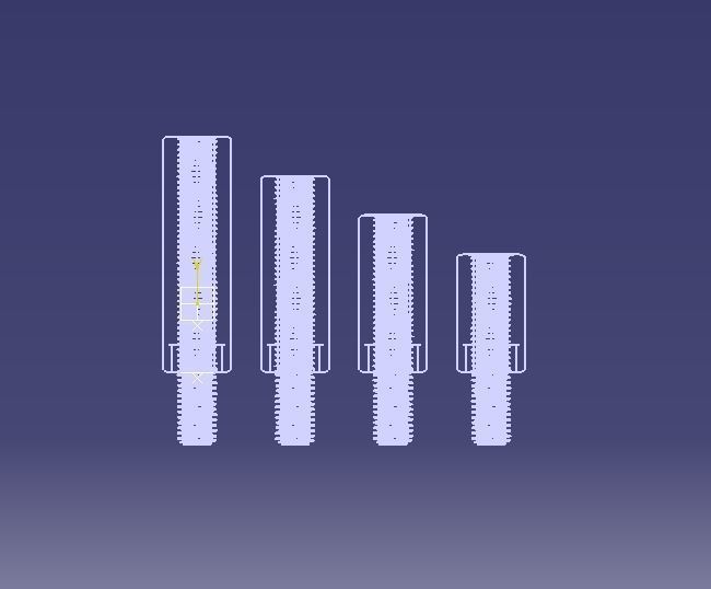 M20 Hexagonal Stud Male-Female Connector 3D print model_14