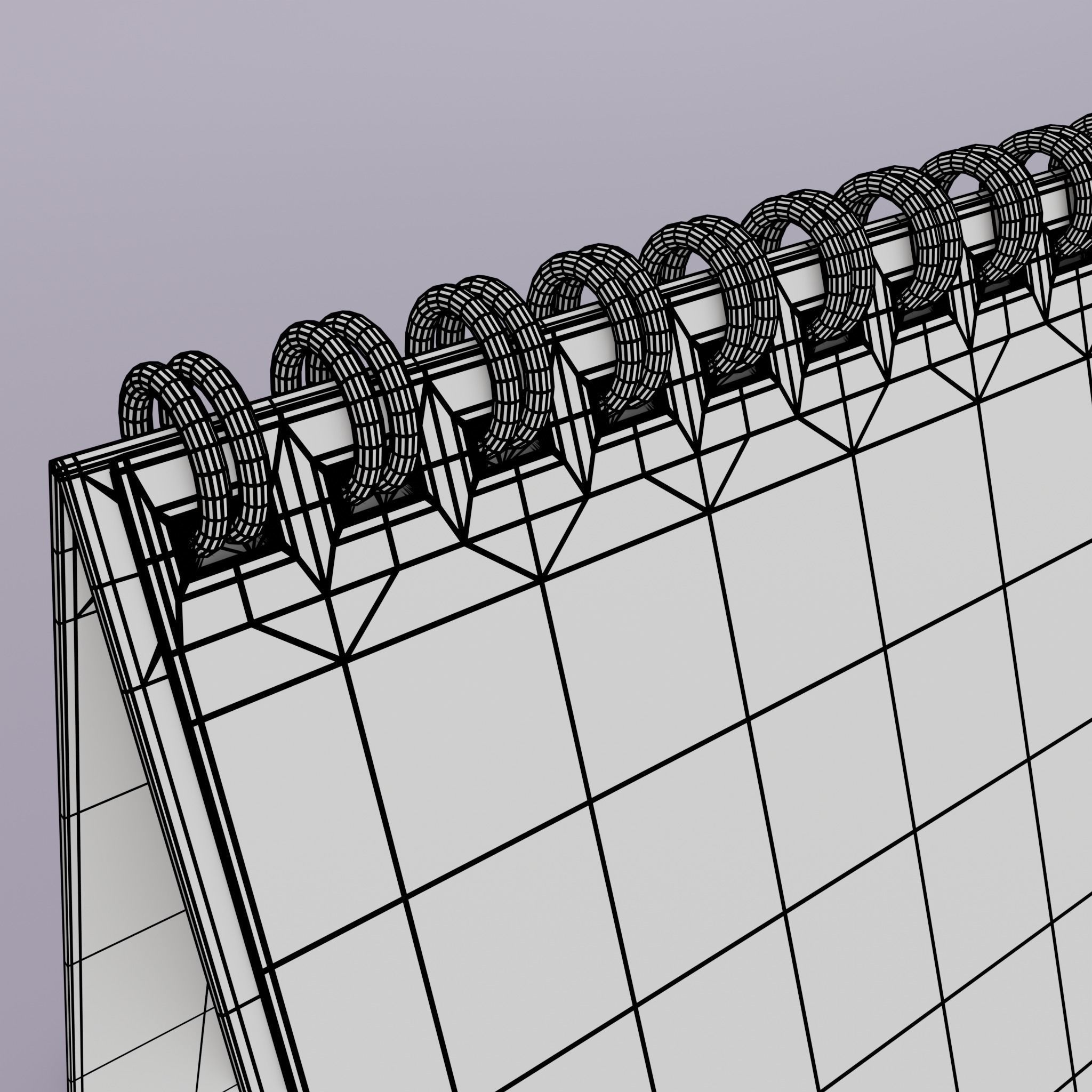 Desk Calendar 3D model_15