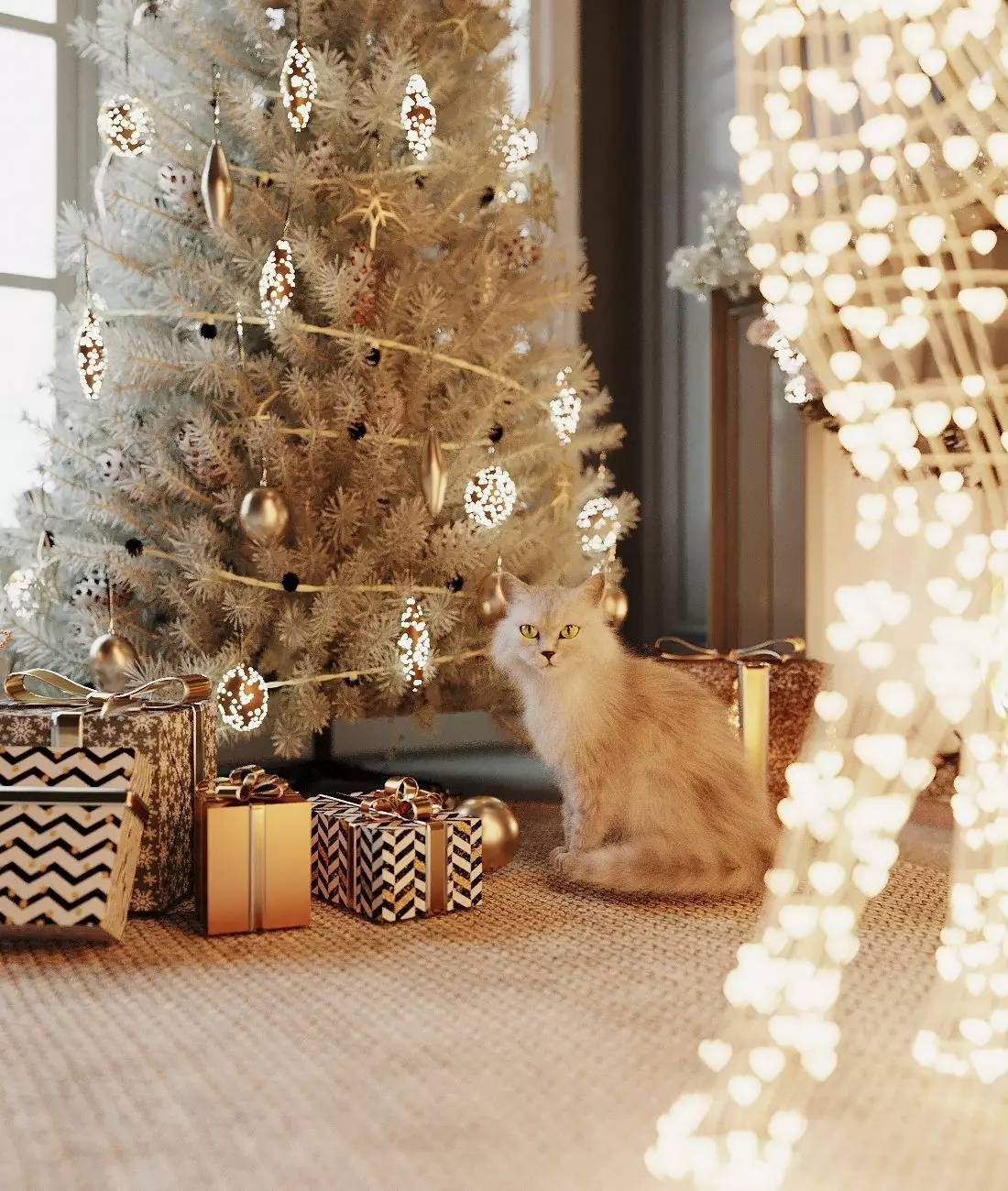 Christmas Day scene 3D model 3D model_0