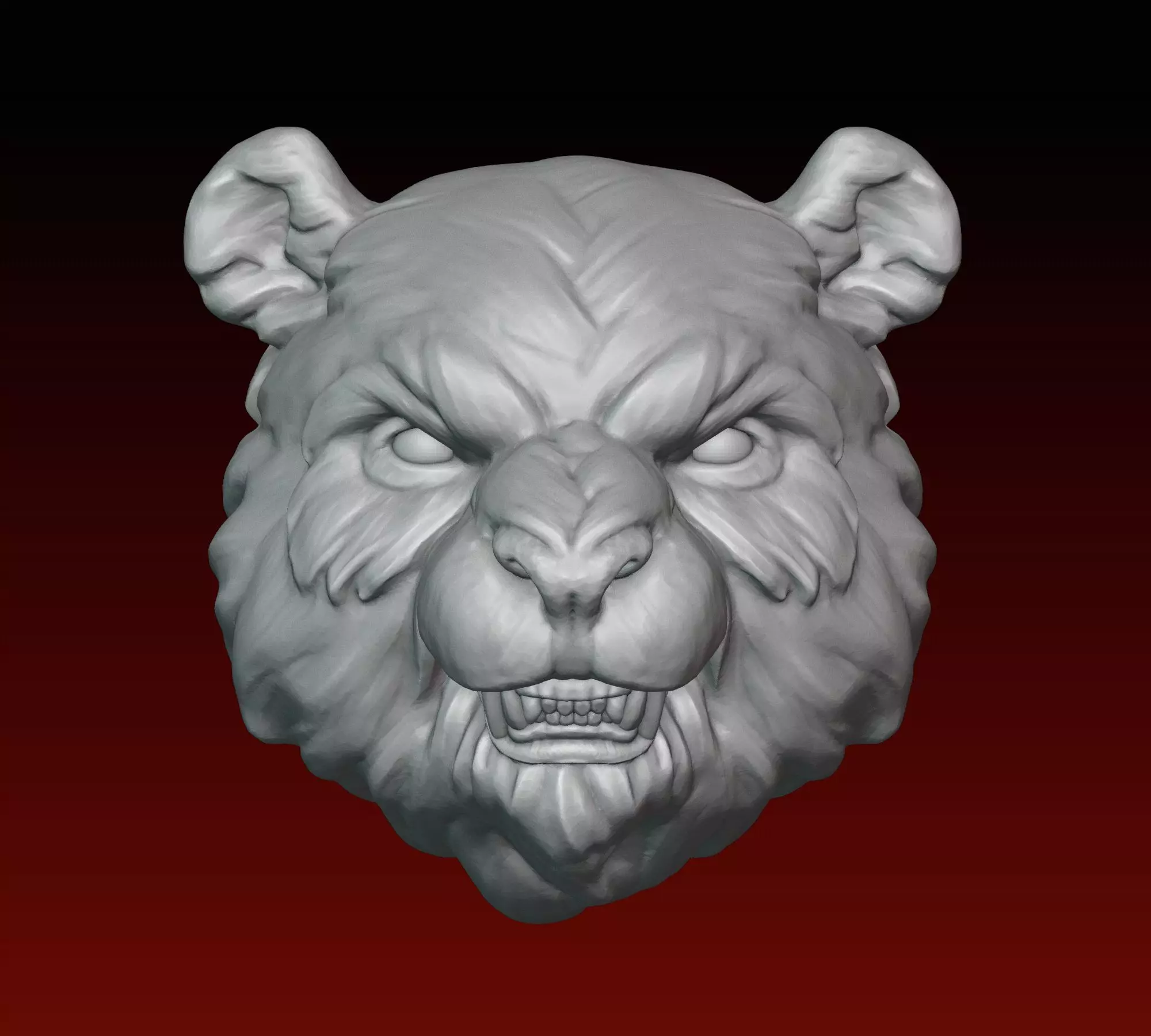 Panda Head 3D print model
