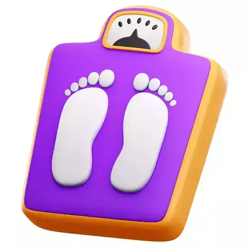 Weighing Scale 3D Icon Low-poly 3D model