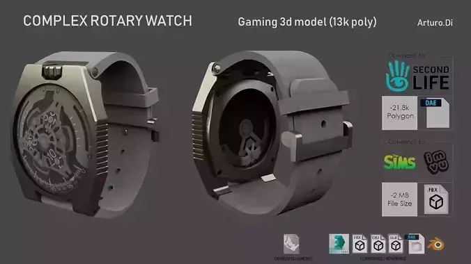 Complex Rotary Watch