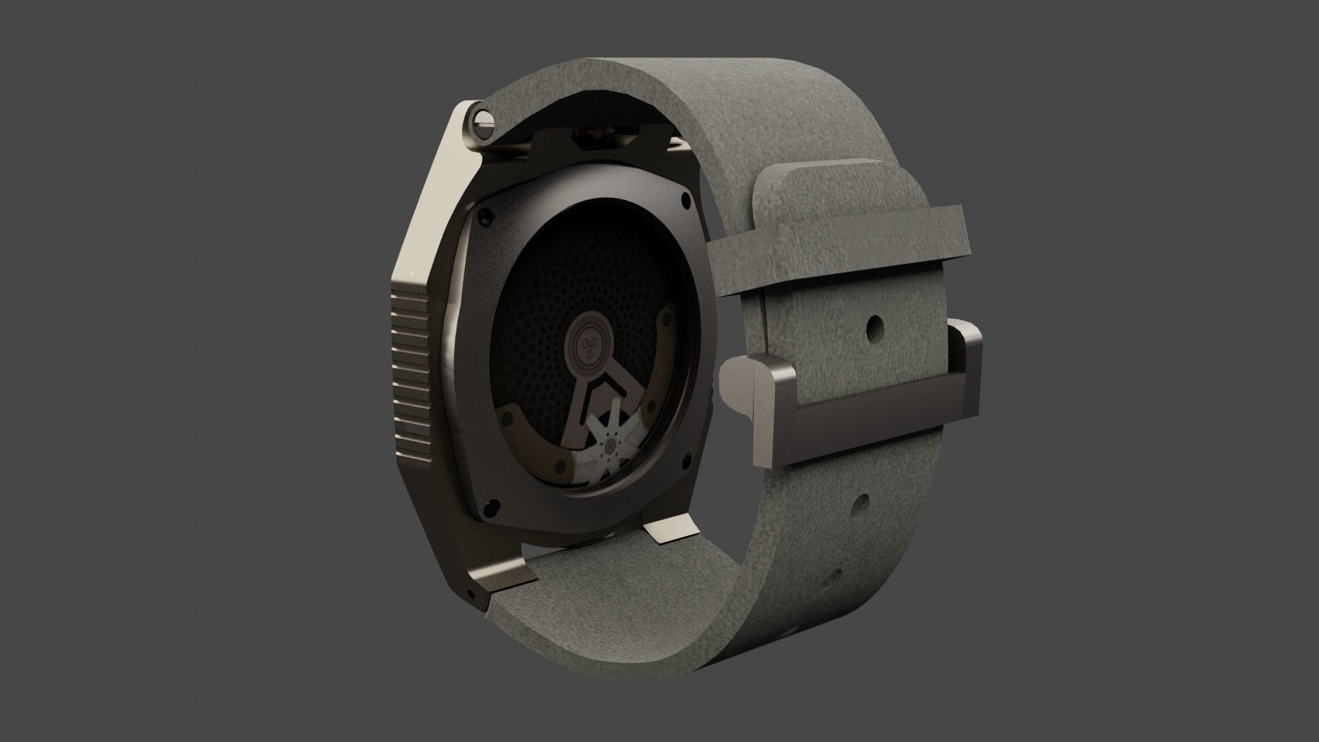 Complex Rotary Watch 3D model_2