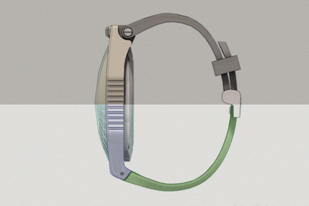 Complex Rotary Watch 3D model_9