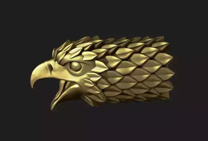 Falcon Head Stylized