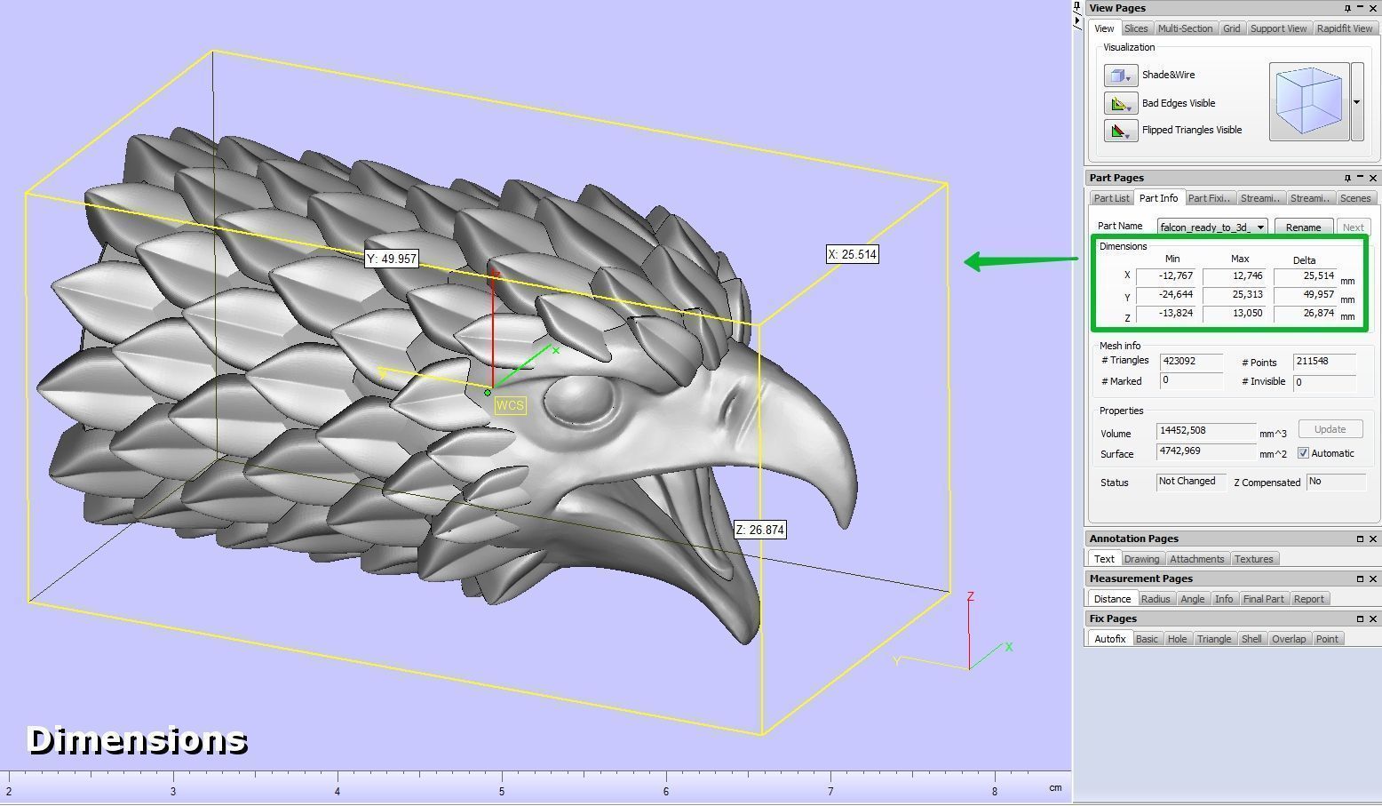 Falcon Head Stylized 3D print model_16