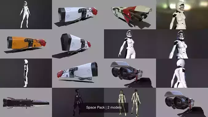 Space Pack 3D Model Collection