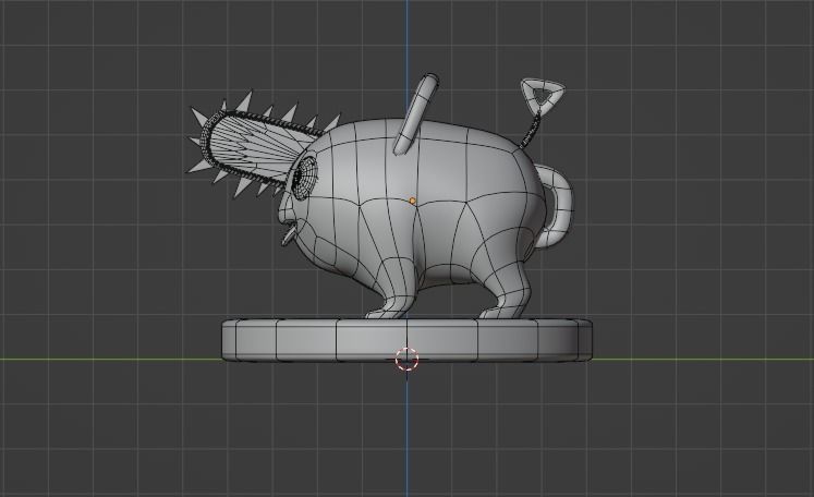 Pochita - Chainsaw Man Low-poly 3D model_9