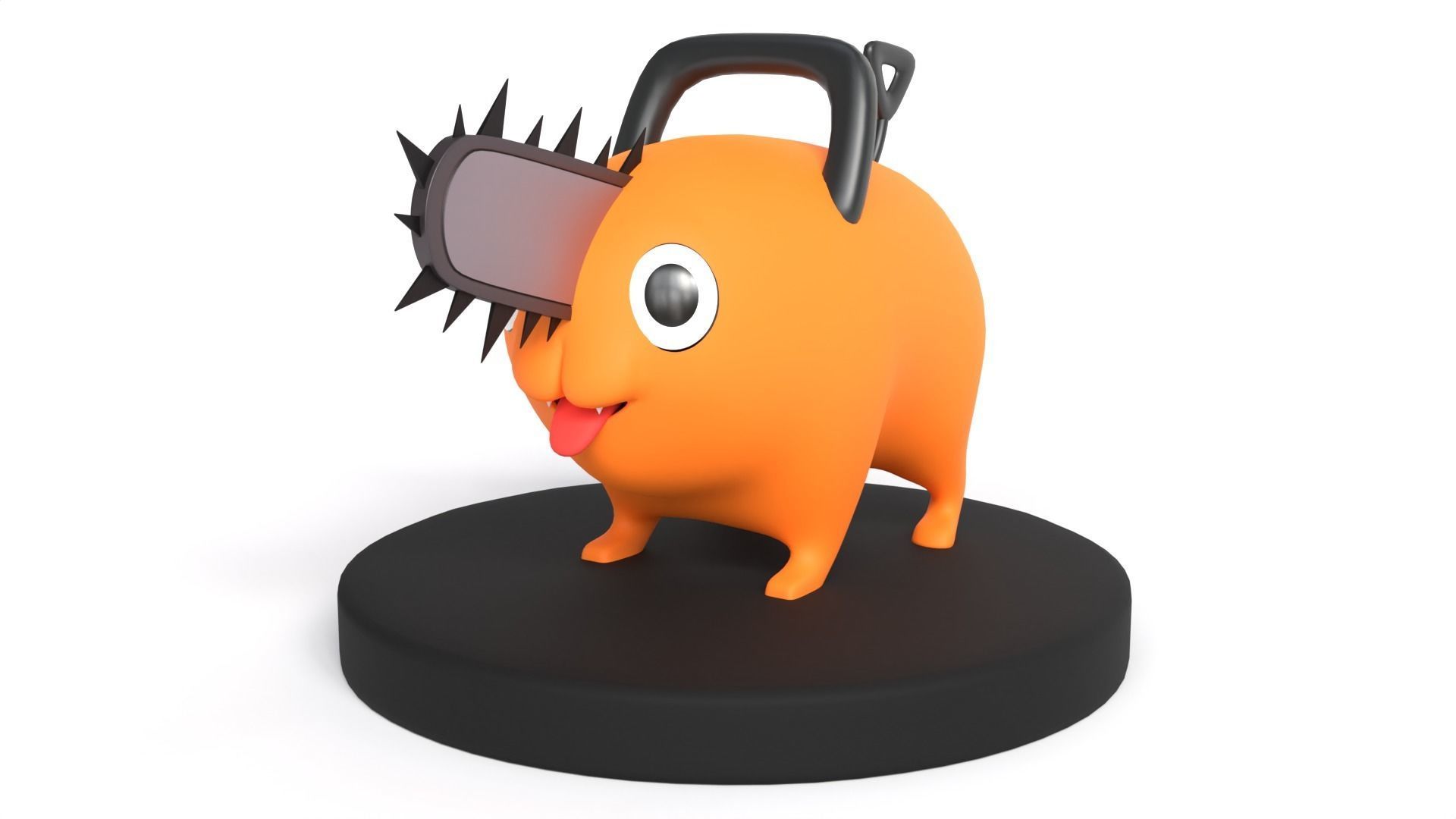 Pochita - Chainsaw Man Low-poly 3D model_3