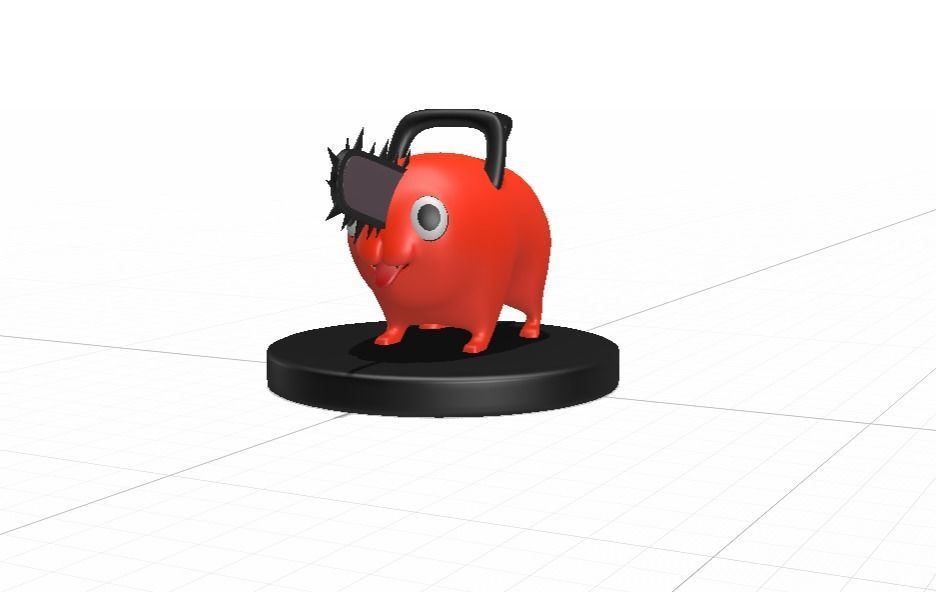 Pochita - Chainsaw Man Low-poly 3D model_13