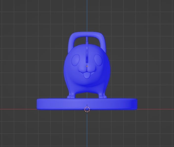 Pochita - Chainsaw Man Low-poly 3D model_12