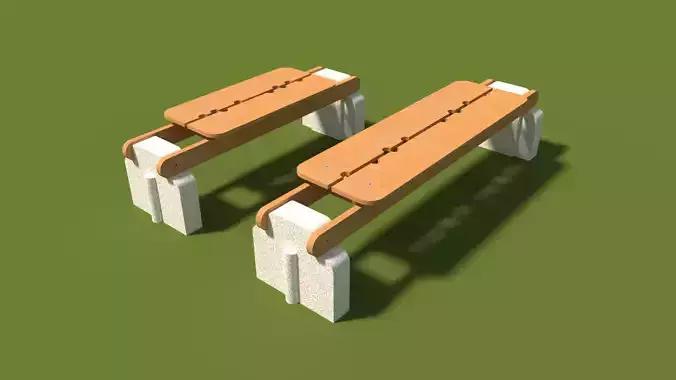 Modern Wooden Bench