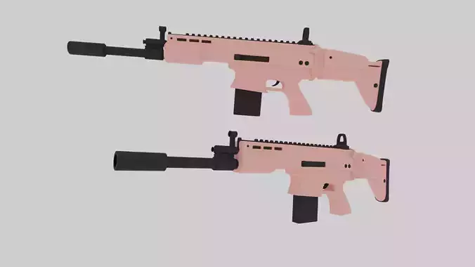 Scar Gun 3D model