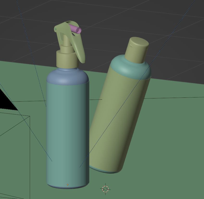 Trigger Spray Bottle 250ml 3D Model Realistic 3D model_1
