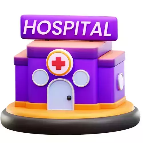 Hospital 3D Icon