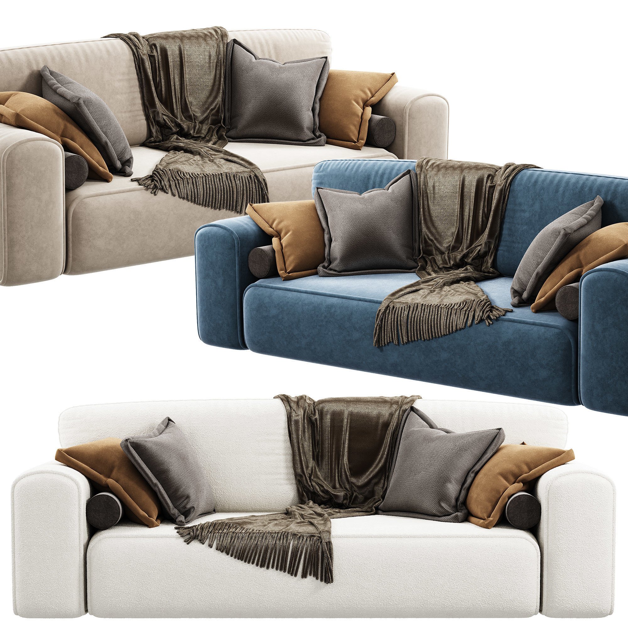 Viena Sofa 3D model_3