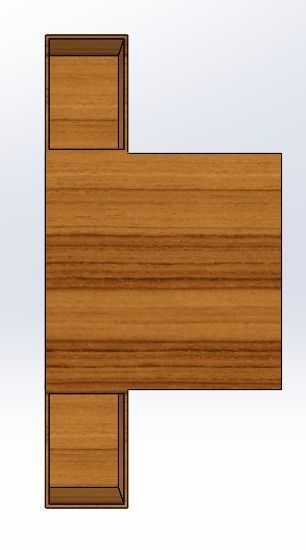 sofa arm tray 3D model_2