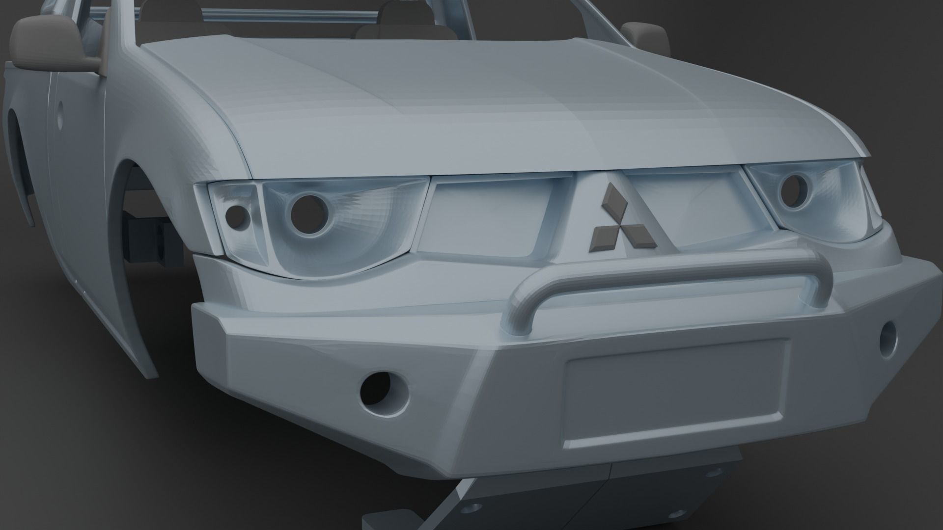 3D Print Model Mitsubishi Triton L200 3D print model_3