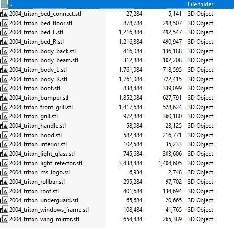 3D Print Model Mitsubishi Triton L200 3D print model_6