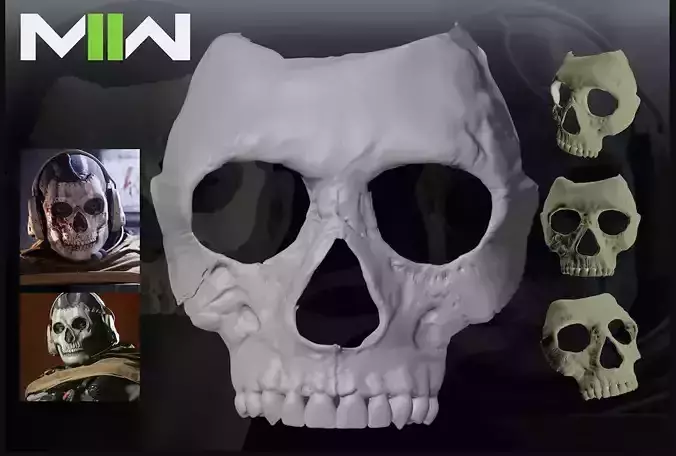 COD GHOST Simon Riley Op Mask STL  Warzone  Call of Duty 3D 3D print model