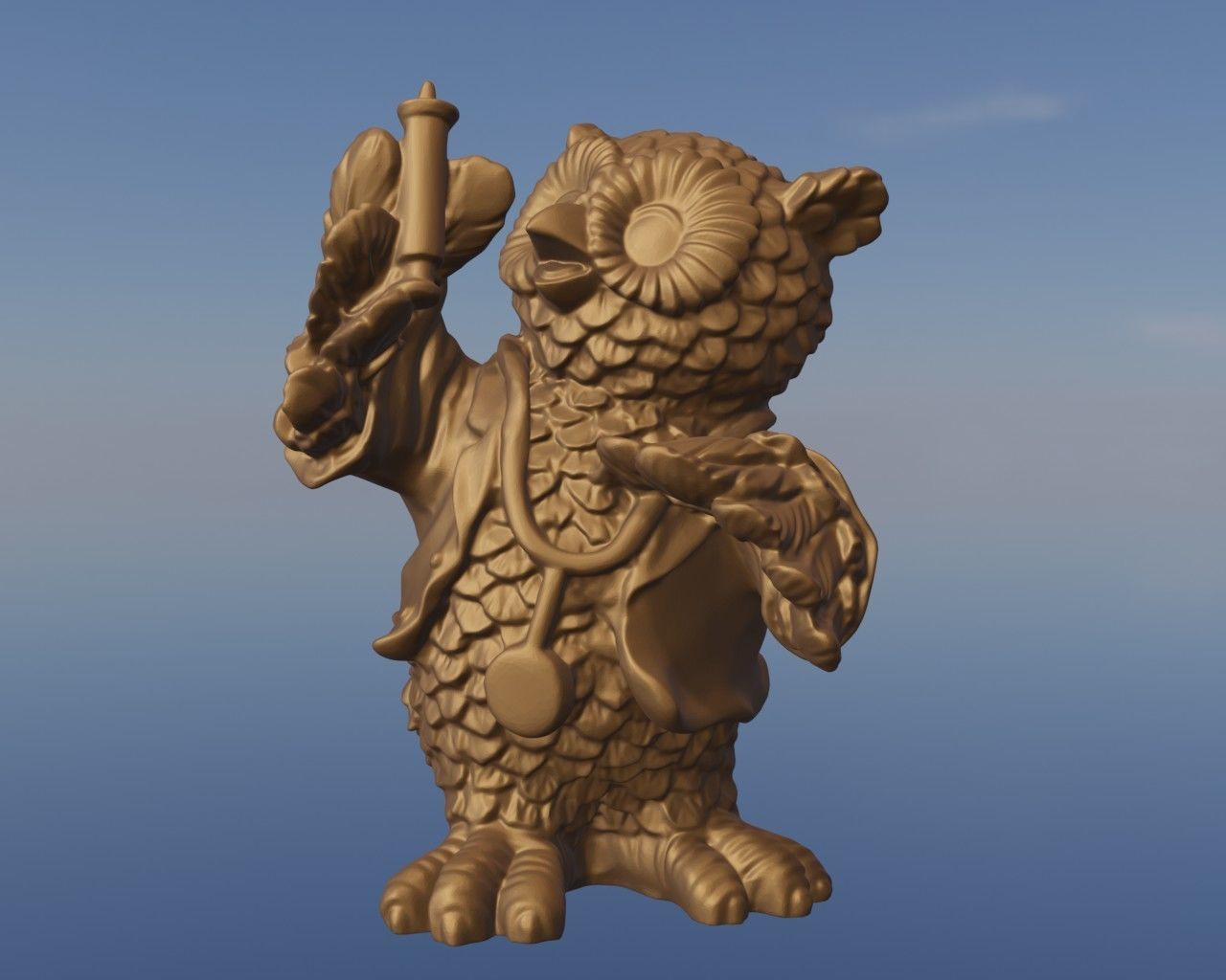 Owl Medic  3D print model_4