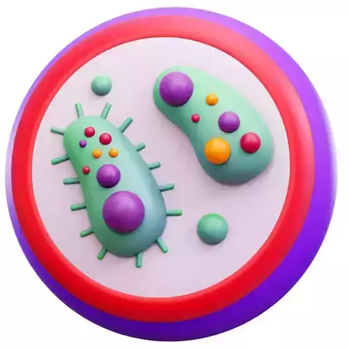 Bacteria 3D Icon
