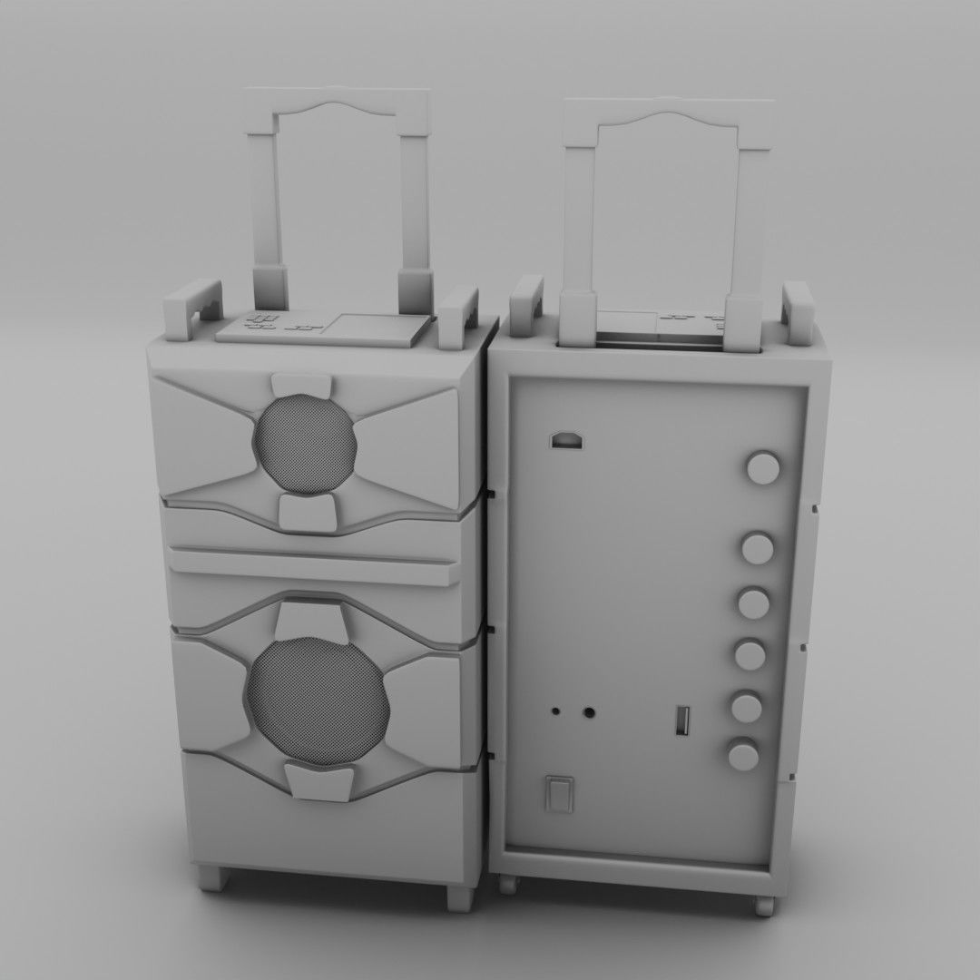 Trolley Speaker  3D model_1