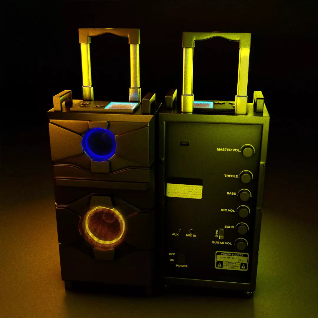 Trolley Speaker  3D model_0