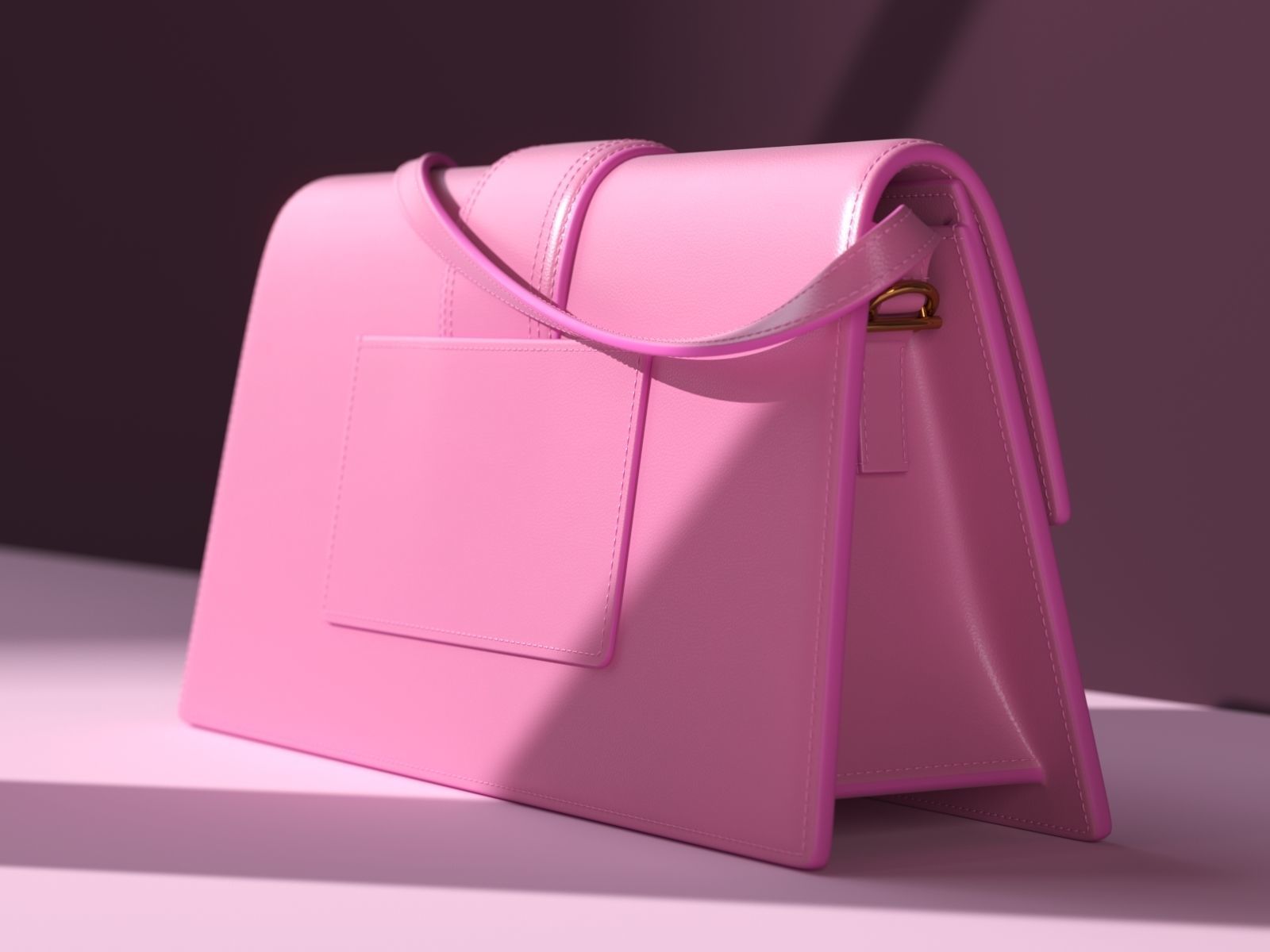Le Bambino Long Bag 3D model_2