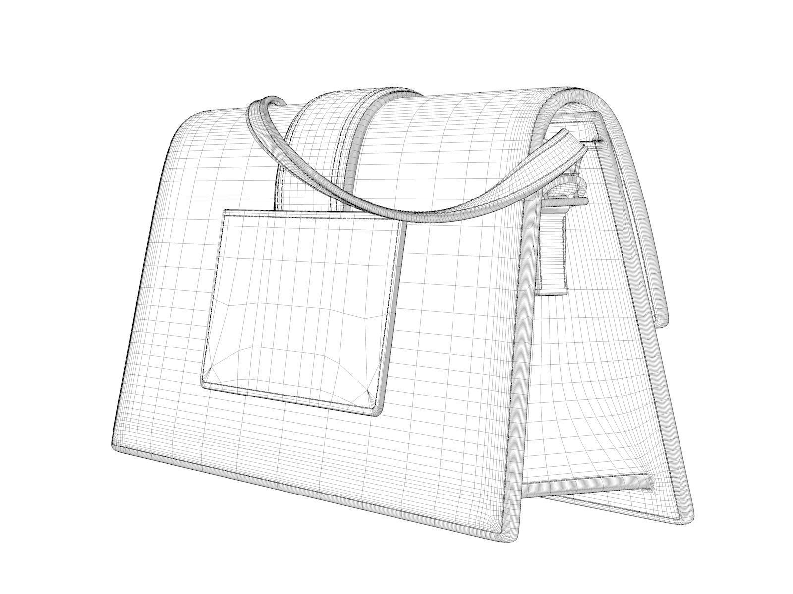 Le Bambino Long Bag 3D model_4