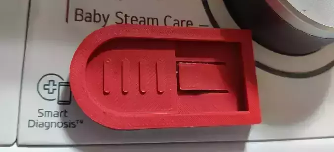 Child lock for button 3D print model