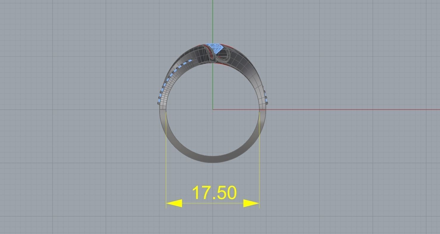  wedding ring 3D print model_1