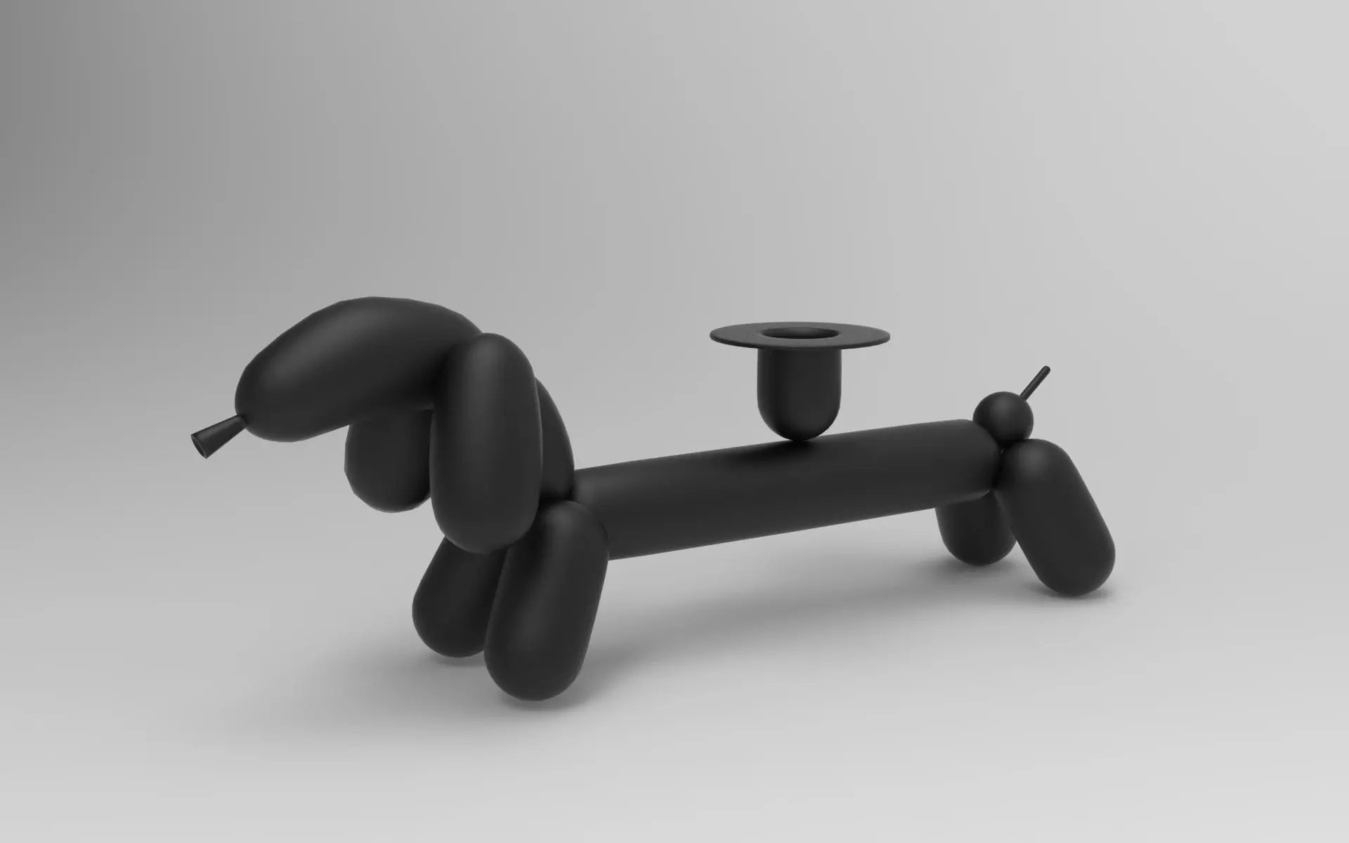 Can Dog Low-poly 3D model_0