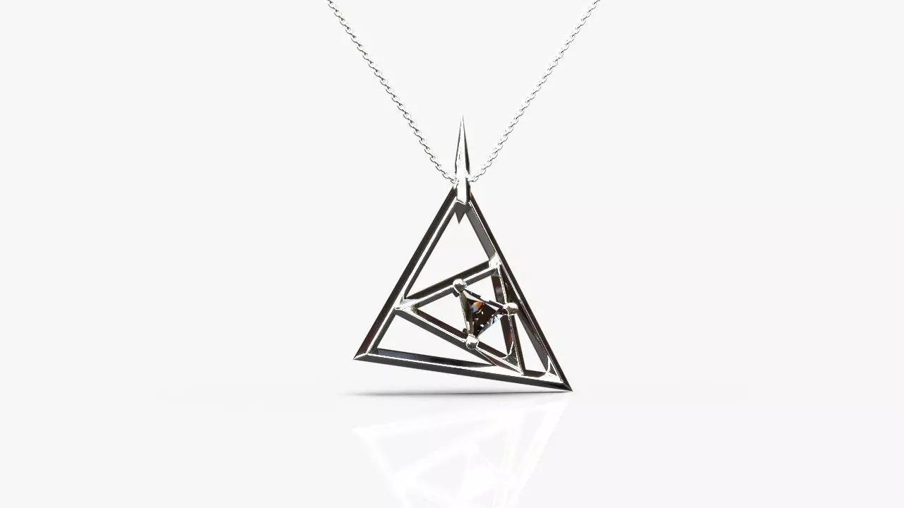 Fashion pendant 3D print model