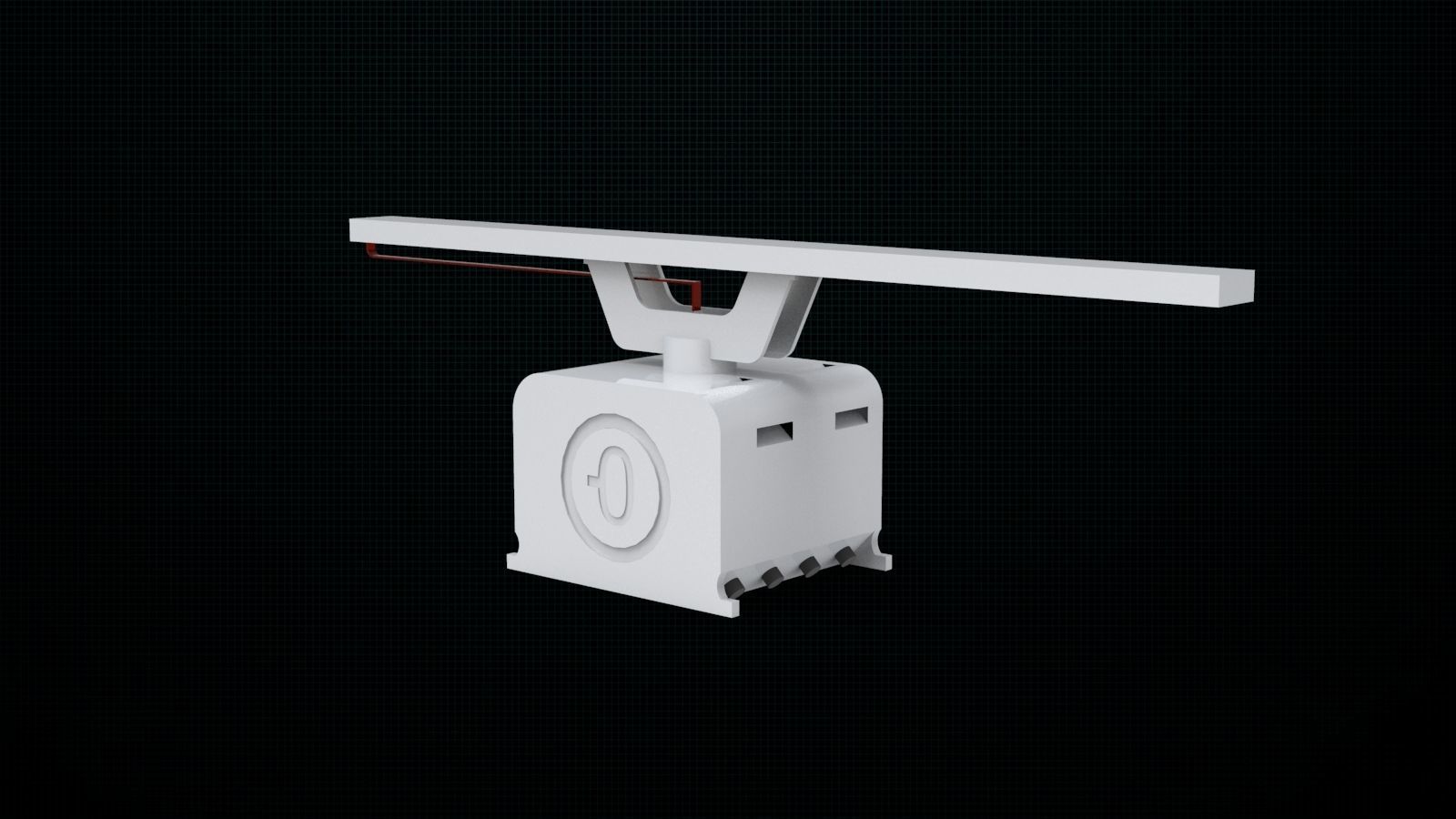 S-band Radar raytheon 3D model_1