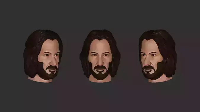 keanu reeves John Wick head