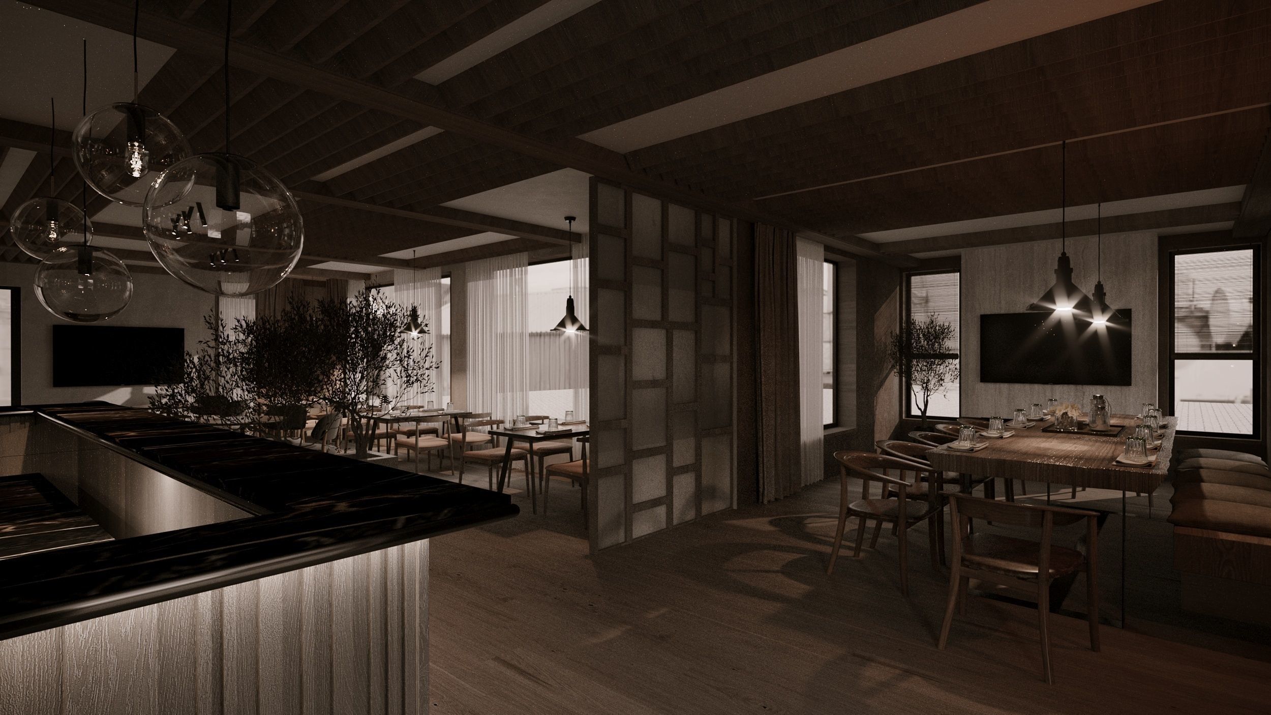 coffee shop 3D model_6