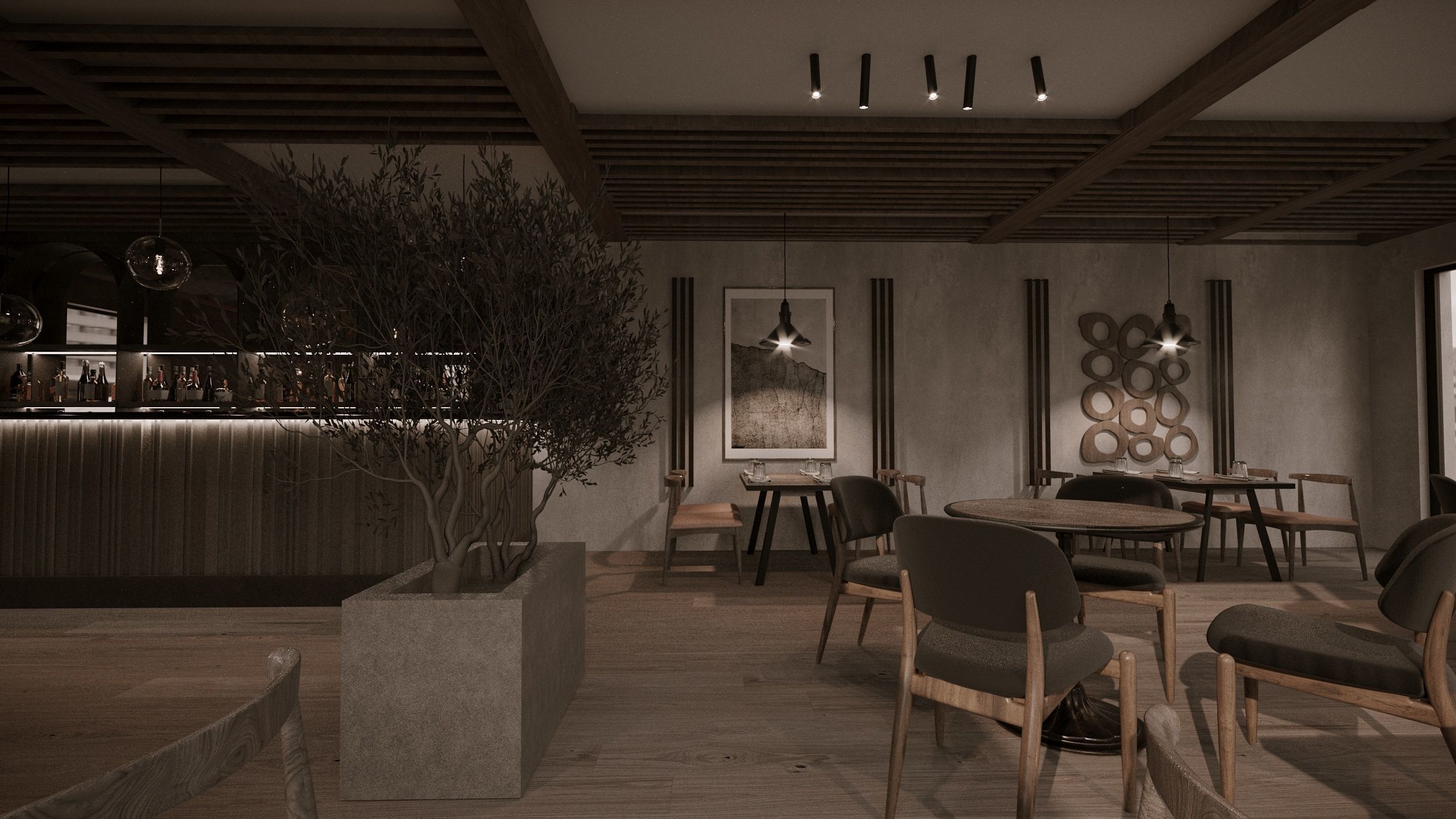 coffee shop 3D model_7