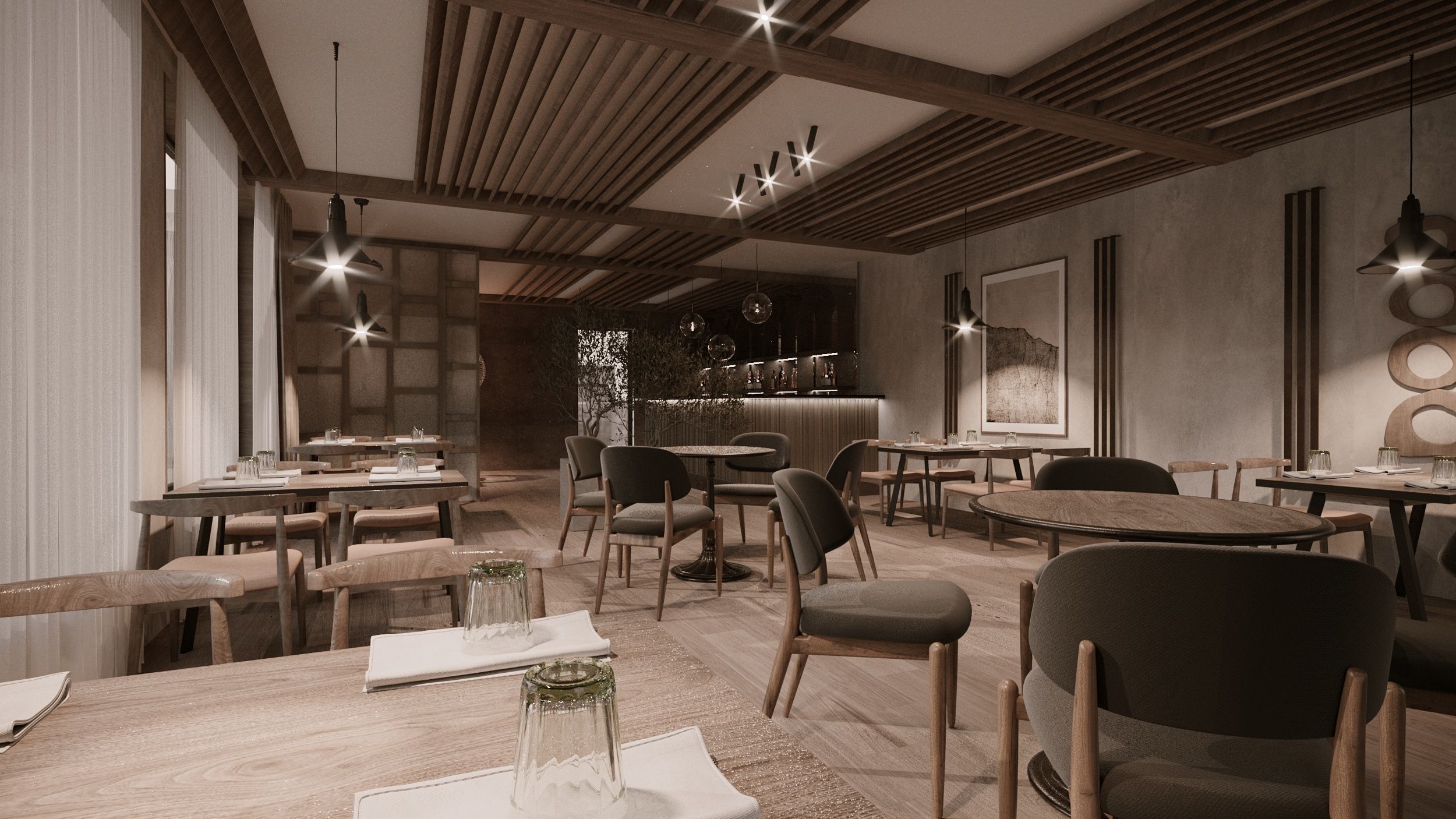 coffee shop 3D model_3