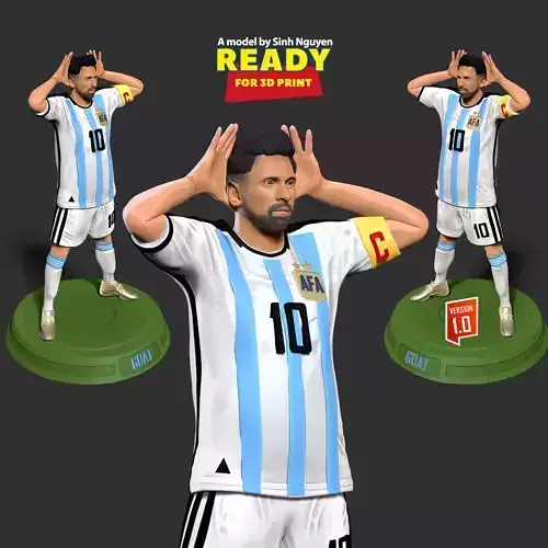 Lionel Messi - World Cup 2022 3D print model