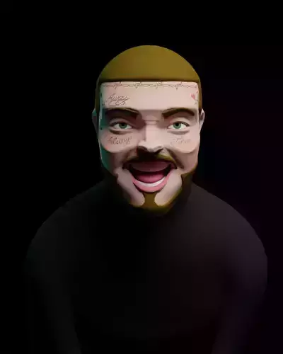POST MALONE 3D MODEL