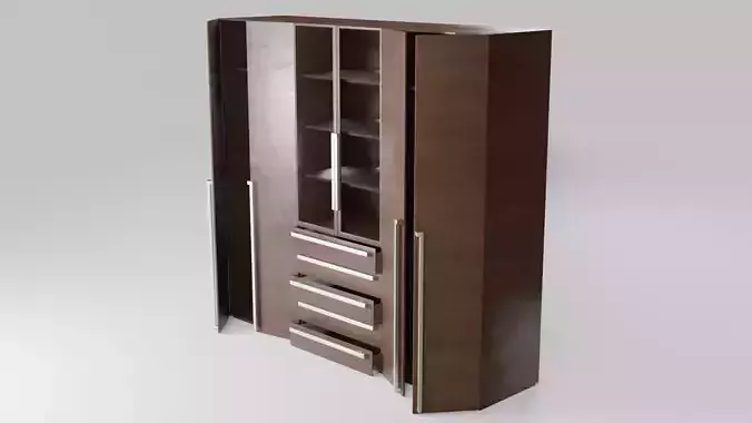 Modern open wardrobe id2