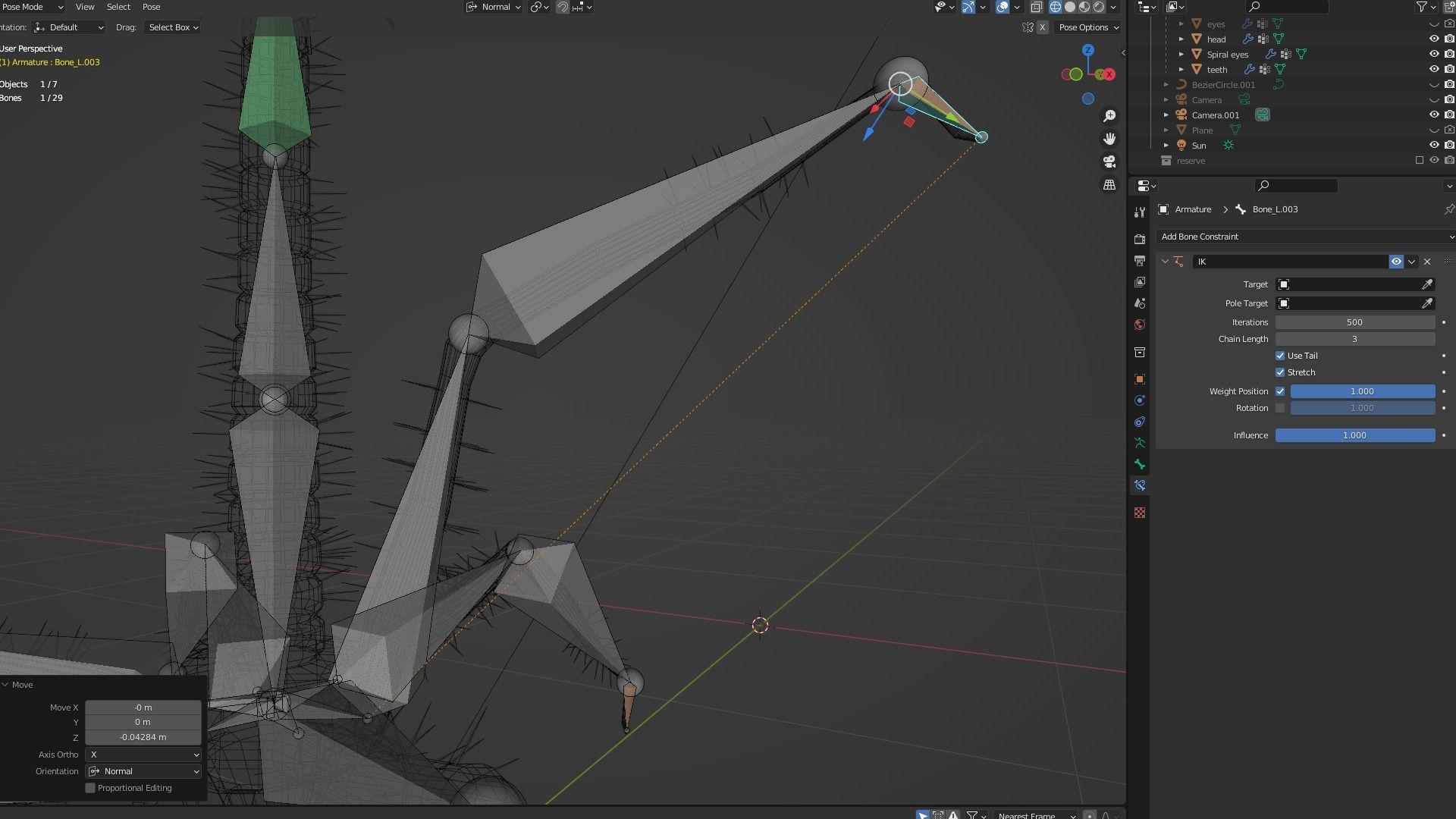 microbe 3 - bacteriophage Low-poly 3D model_9