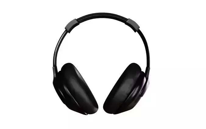 Headphones 3d rendering design for product mockup purposes