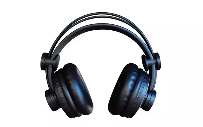 Headphones 3d rendering design for product mockup purposes