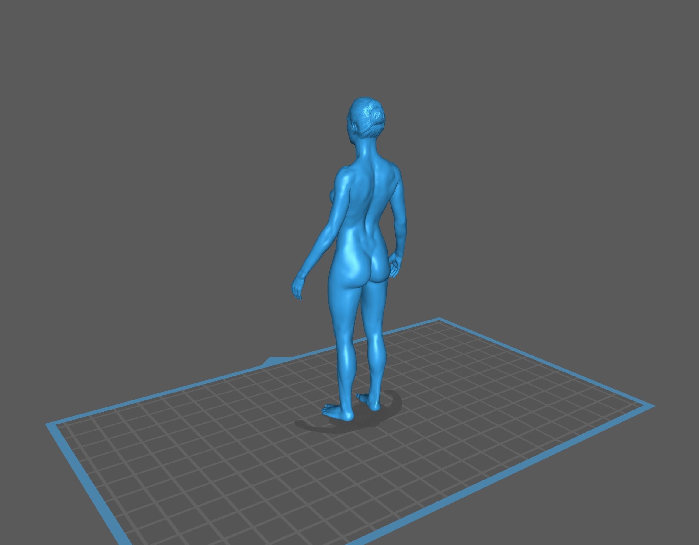 Highly detailed nude woman base pose for 3D printing 3D print model_5