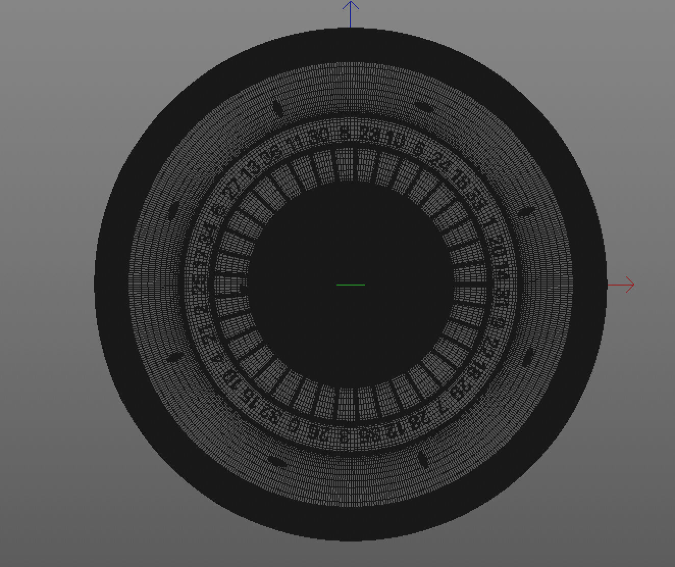 Roulette Wheel 3D model_3