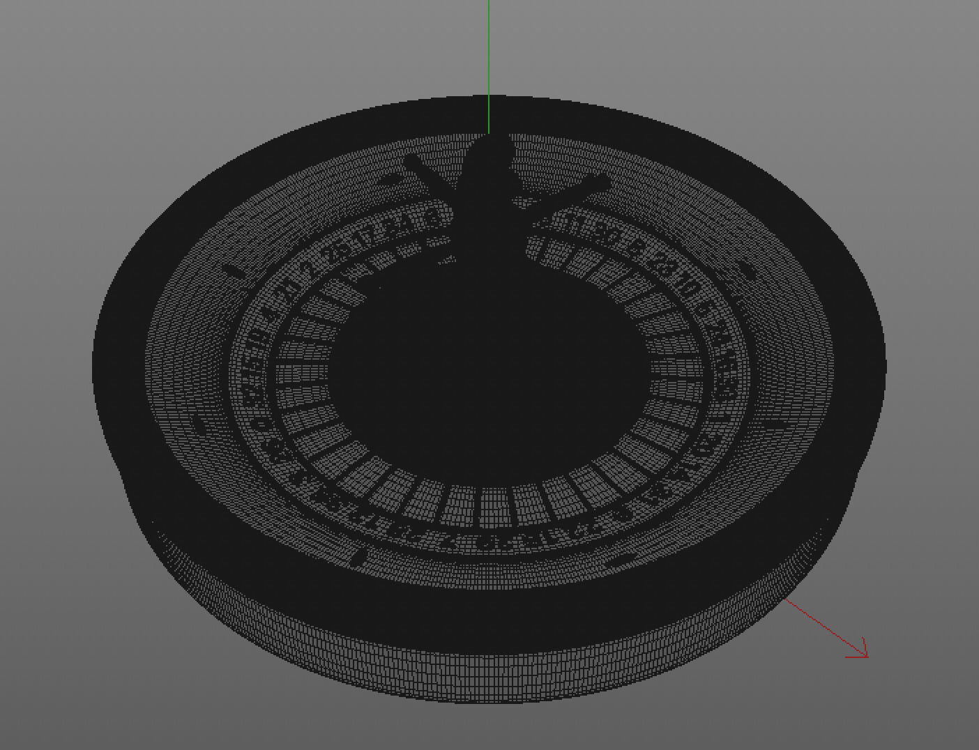 Roulette Wheel 3D model_4