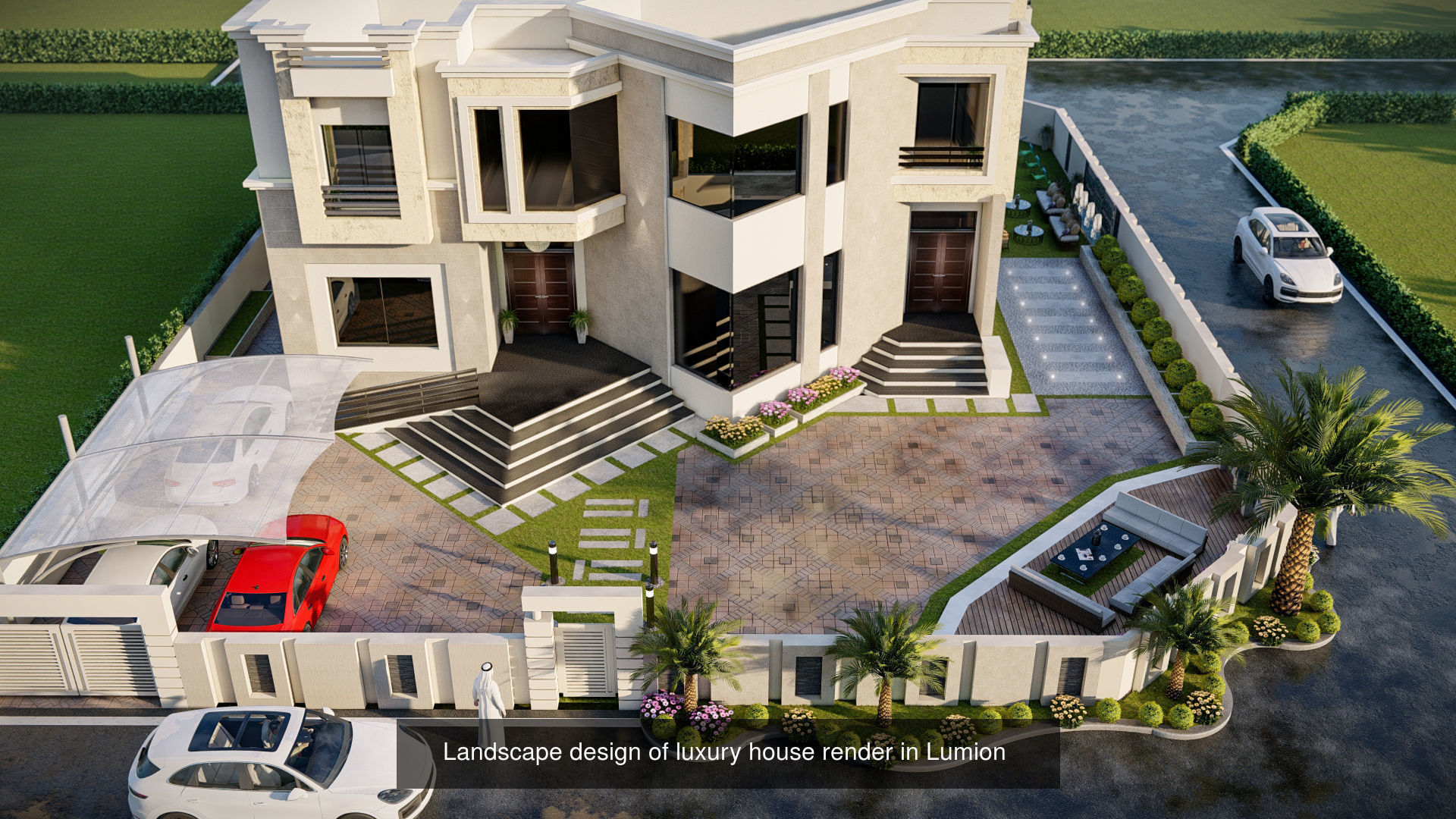 FRONT YARD LANDSCAPING MODELS COLLECTION _18